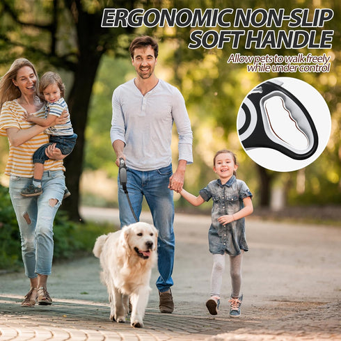 Retractable Dog Leash 16FT, Dog Walking Leash for for Medium Dogs up to 77 lbs,Tangle Free Dog Leash...