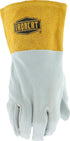 IRONCAT 6130 Deerskin TIG Welder – Pearl/Gold, X-Large, Split Leather, Straight Thumb, Kevlar Construction...