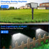 Solar Spot Lights Outdoor, IP65 Waterproof 44 LED Landscape Spotlights, Solar Powered Spotlight with Auto On/Off and 3 Lighting Modes for Outside ...