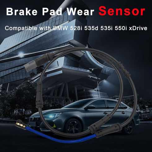 Front and Rear Brake Pad Wear Sensor 34356791958, 34356791962 for BMW 528I BMW 535D 535I 550I 2011-2015...