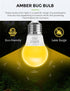 LOHAS Bug Light Bulb Yellow LED Bulbs, Outdoor Porch Lights, Amber Bedroom Night Light Bulb A15 Bugs LED Bulbs, 40W Equivalent E26 Edison Bulb(5W)...