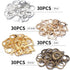Hypoallergenic Earring Hooks, 120 Pieces Brass Lever Back Earring Round French Hook Ear Wire with Open Loop for Earring Designs Jewelry Making - 4...