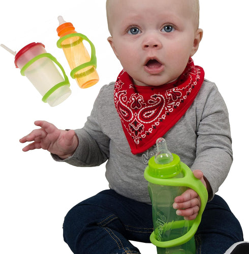 Easy Grip Baby Sippy Cup Holder, 360 Transition Trainer Cup Alternative, Infant, Child, Silicone Pediatric Adaptive Aid Band for Limited Hand Mobi...