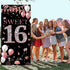 Sweet 16 Birthday Door Banner Backdrop, Happy 16th Birthday Decorations for Girls, Sweet Sixteen Door Cover Rose Gold, 16 Door Poster Sign Birthda...