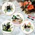 INFUNLY 4 Sets Embroidery kit with Cat Pattern Embroidery Kit for Beginners DIY Beginner Cat Embroidery Set Plant Cat Cross Stitch Kit for Adults ...