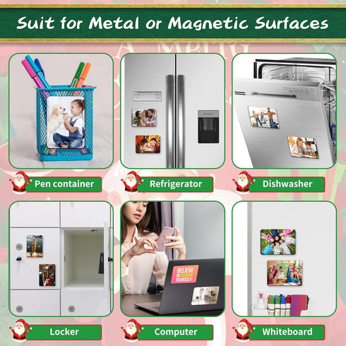 Sublimation Magnet Blanks 4x3 inch, Sublimation Blank Fridge Magnets - 20PCS Personalized Sublimation Blanks Products for DIY Kitchen Refrigerator...