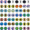 Julie Wang 20Pairs 12MM Sew On Eyes for Amigurumi Stuffed Plush Doll Glass Dragon Lizard Frog Animal Toys Domed Buttons Crafts DIY 0.47inches...