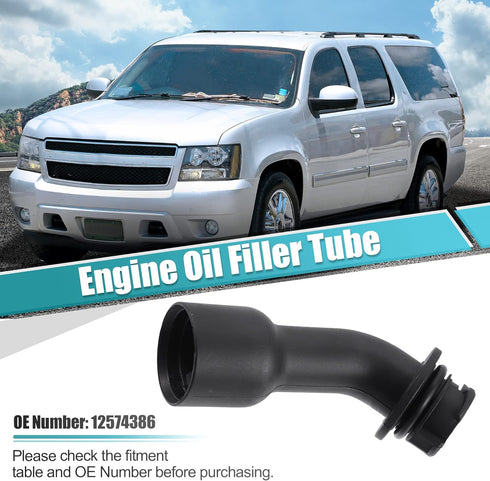 X AUTOHAUX Engine Oil Filler Tube for GMC Yukon XL Sierra 1500 2500 3500 Envoy for Chevrolet Avalanche Silverado 1500 2500 3500 Suburban 1500 2500...