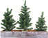 Winlyn 3 Pack Mini Canadian Pine Trees with Wood Bases Artificial Miniature Christmas Trees and Rustic Planter for Holiday Season Tabletop Decorat...