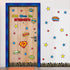 Hero Christian Bulletin Board - 87Pcs Back to School Bible Verse God Gives Me Strength Classroom Decoration, Hero Theme Stars Cutouts Buildings Bo...