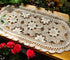 Laivigo Handmade Crochet Lace Oval Lucky Flower Tablecloth Table Runner Doilies Doily,12x24 Inch?Beige...