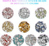 IMIKEYA Rondelle Spacer Beads: 700Pcs 8mm Rondelle Beads for Jewelry Making Rhinestone Spacer Beads 10 Colors Crystal Bead Spacers Flat Round Loos...
