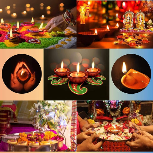 Cotton Wicks Round Diya Batti for Pooja Oil Lamps (500 Pieces)...