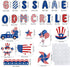 Whaline 95Pcs Patriotic Classroom Bulletin Board Decoration Kit God Bless America Bulletin Board Set Cartoon 4th of July Cutouts with Glue Points ...