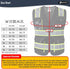 JKSafety Hi Vis Reflective Safety Vests for Men Women High Visibility Vest with Pockets Mesh Fabric Construction Safety Apparel Neon Vest for Work...