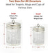 URBAN ESCAPE Tea Steeper For-Loose Tea Leaf (2 PACK-LARGE for Teapot/Kettle & SMALL for Mug/Cup 20oz) Tea Infuser Tea Diffuser Extra Fine Mesh Sta...
