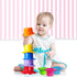 Baby Bath Toy - Beach Stacking Cups for Boys and Girls - Bath Tub Toys for Toddlers and Kids - 8 pcs...