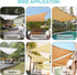 HOMPER Awning Attachment Set, Heavy Duty Sun Shade Sail Stainless Steel Hardware Kit for Garden Triangle and Square, Rectangle, Sun Shade Sail Fix...