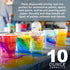 Custom Shop Paint Mixing Cups, 10-Ounce (12 Pack) - Plastic Measuring Cups for Liquids, Automotive Painting, Epoxy Resin, Acrylic Arts, Crafts, Di...