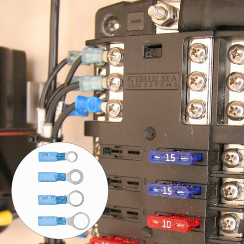 Bates- Heat Shrink Wire Connectors Kit, 320 pcs, Ring Fork Spade Butt Splices, Electrical Connectors Kit, Crimp Connectors, Wire Terminal Connecto...