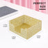 Acrylic Sticky Note Holder, Self Stick Note Pad Holder, 3.94 x 3.94 Inch Glitter Sticky Note Dispenser, Memo Pad Holder Dispenser Organizer for Sc...