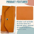 6 Pcs Cash Envelope wallets Reusable PU Leather Money Organizer for Cash Money Pouch Binder Organizer for Women Purses for Women on Holidays, Wedd...