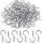 Aylifu Ceiling Screw Hooks, 100 Pieces 1/2 Inch Cup Hooks Screw-in Hooks for Hanging Plants Mug Cup, Silver...
