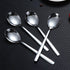 Berglander Dinnerware Set of 6, Stainless Steel Soup Spoons, Modern Table Spoon Set, Dishwasher Safe...