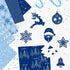 MIAHART 30 Sheets Merry Christmas Pattern Paper Set A4 Size 10 Designs Festival Decorative Craft Paper Double-Sided for Card Making Scrapbook, Blu...