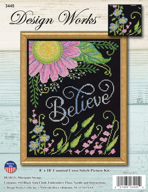 Design Works Crafts Believe Counted Cross Stitch Kit...