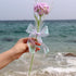 Crochet Flowers Knitted Flowers Carnation - Perfect for Mother's Day Gifts | Handmade Knitted Flowers | Artisan-Crafted | Ideal Home Decor (Purple...