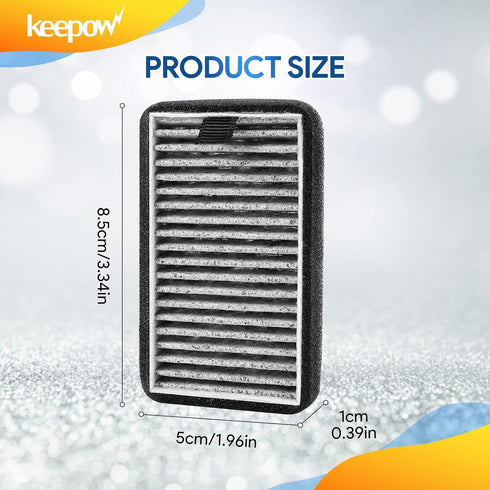 KEEPOW DSTx Filter Compatible with Clarifion DSTx Mini Personal Portable Air Purifier, 2 in 1 HEPA and Activated Carbon Filters for Bedroom and Pe...