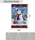 Merry Christmas Cute Snowman Red Parrot Garden Flag House Flag Spring Welcome Garden Flags Double Sided Printed Flags for Patio Lawn Home Outdoor ...