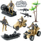 Army Men Action Figures with Military Vehicles Toys Playset, Army Toys with Military Boats, Protective Net,Small Pistol, Soldier Toys for Kids Boy...