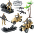Army Men Action Figures with Military Vehicles Toys Playset, Army Toys with Military Boats, Protective Net,Small Pistol, Soldier Toys for Kids Boy...