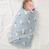 mimixiong Baby Blanket Knit 100% Cotton Toddler Blankets for Boys and Girls with Cute Sheep Size 30 x 40 inches Blue...