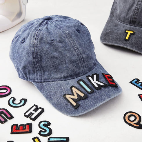 Bright Creations 104 Pieces Iron On Letters for T-Shirts, 4 Sets of 26 Embroidered Alphabet A-Z Patches for Denim Jackets, Hats, Fabric (1 in) - I...