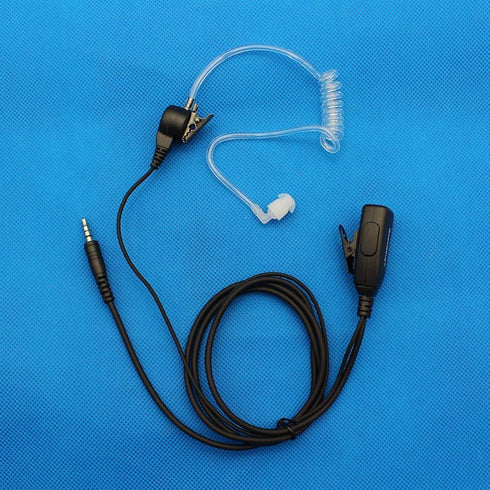 Wired Cell Phone Earpiece Acoustic Hollow Air Tube 3.5mm Anti-Radiation Earbuds Headphones with Microphone is Compatible with iPhone 6 Plus 5S Sam...