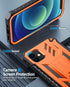 FNTCASE for iPhone 12 Phone Case: for iPhone 12 Pro Phone Case Military Grade Drop Proof Rugged Protective Cover with Kickstand | Matte Textured S...