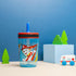 Zak Designs Kelso Tumbler 15 oz Set (Paw Patrol - Chase & Marshall 2pc Set) Toddlers Cups Leak-Proof Screw-On Lid with Straw Made of Durable Plast...