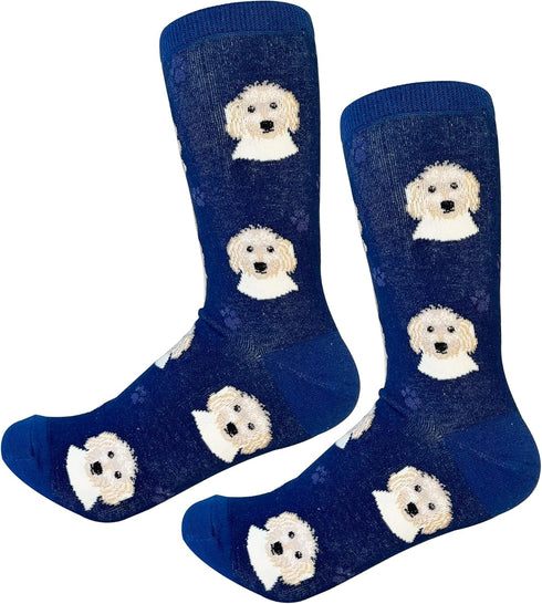 E&S Pets Goldendoodle Socks - Fun Unisex Socks - Crazy Pet Lover - Novelty Socks Funny Gifts for Dog Lovers - Cute Dog Pattern - Casual Crew Socks...