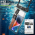 Double Space Waterproof Phone Pouch Case for Motorola Moto G Stylus G Power G 5G G Pure G Play Edge, 8.5" Large Underwater Phone Holder Cellphone ...