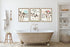 Silly Goose Gifts Funny Rustic Farm Animal Themed Bathroom Decor Wall Art Print Sets, Typography Country Bath Pictures Signs Wood Style (Adorable ...