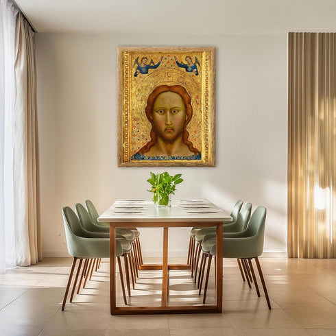 Posterizer 1 pcs-Christ and Angels-Golden painting poster-Religious Posters-Gifts for Christians -Decor for Church, Sunday School Classroom- unfra...