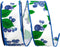 Reliant Ribbon 93881W-030-09F Blueberries & Stems Twill Wired Edge Rd Ribbon, 1-1/2 Inch X 10 Yards, White...