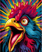 Painting Kits for Adults Cock Rooster,Paint by Numbers for Beginner Kids Acrylic Painting Kit,Oil Painting for Adults Kids Paint by Number Craft C...