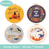 REEWISLY Halloween 4 pcs of Embroidery kit with Patterns and Instructions, DIY Adult Beginner Embroidery Kits, Including 4 Plastic Embroidery Ring...