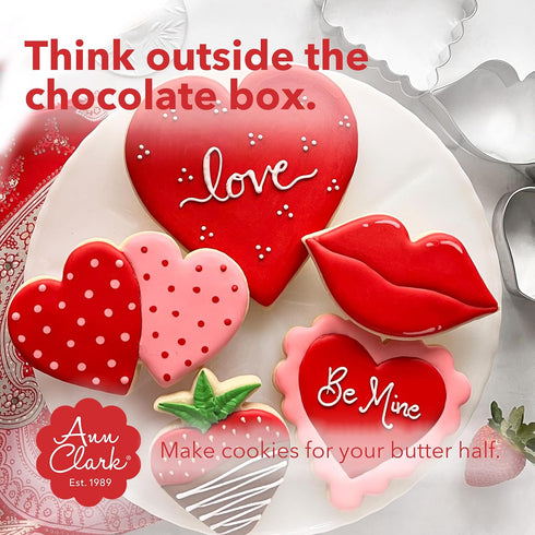 Heart Cookie Cutters 5-Pc. Set Made in USA by Ann Clark, 5", 4.25", 4", 3.5", 3"...