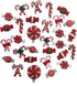 Buttons Galore Candy Cane Super Value Pack Craft Buttons, Red 50 Pack...