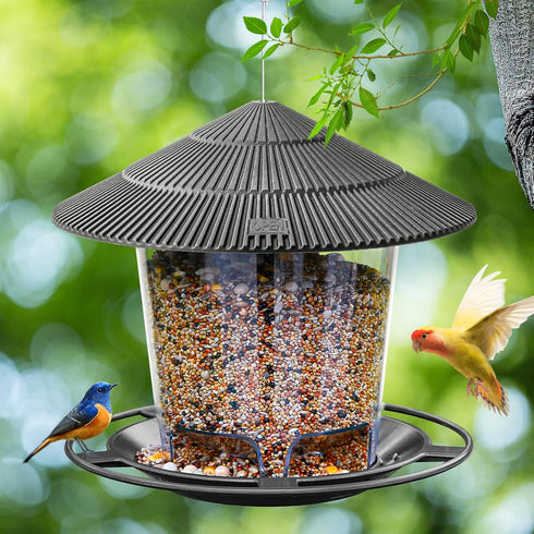 Bird Feeders for Outside, Bird Feeder, Wild Bird Seed for Outside Feeders, Squirrel Proof Birds Feeder and Garden Decoration Yard for Bird Watcher...